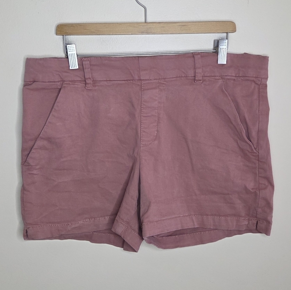 JAG | Marnie Pull On Waist Shorts in Mauve Pink Size 16